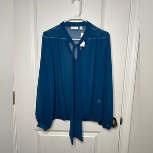 NWT New York & Co Sheer Top Sz XS